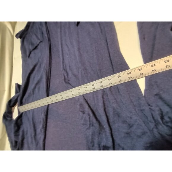 Boden Womens Open Front Cardigan Sweater 14 Blue 3/4 Sleeve Pockets Lightweight - Picture 5 of 8